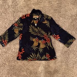 Caribbean Joe Let Go Tropical Button Up Size M